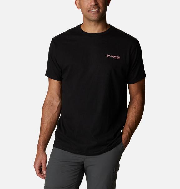 Columbia PFG T-Shirt Men Black USA (US1392811)